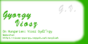 gyorgy viosz business card